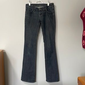 TALL Dish Denim gray/blue low-rise bootcut jean